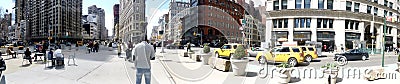 A Panormaic View of the Flatiron Distrcit of Manhattan, New York. April 2015. Editorial Stock Photo