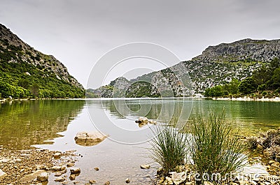 Panta de Gorg Blau on Mallorca Stock Photo