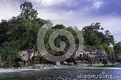 Pantai pusat laut Stock Photo