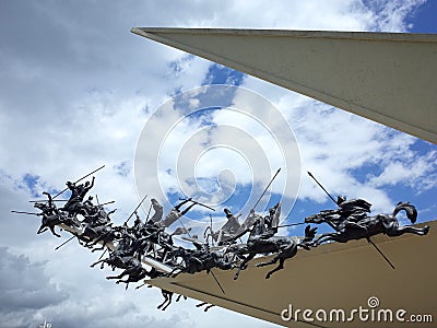 The Pantano de Vargas monument Editorial Stock Photo