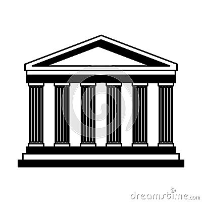 Pantheon italy landmark Vector Illustration