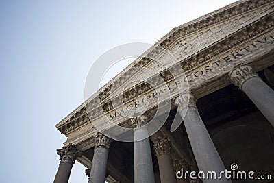 Pantheon and Sky Stock Photo