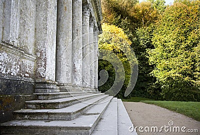 Pantheon in Stourhead gardens, Wiltshire Stock Photo