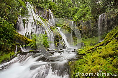 Panther Creek Falls in Washington State Stock Photo