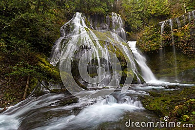 Panther Creek in Gifford Pinchot National Forest Stock Photo