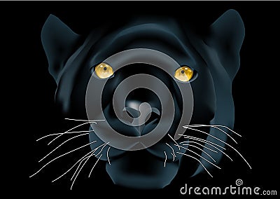 Panther face Vector Illustration