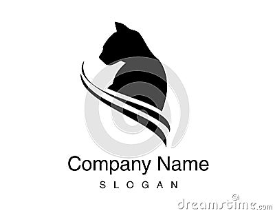 Panther logo on a white background Stock Photo