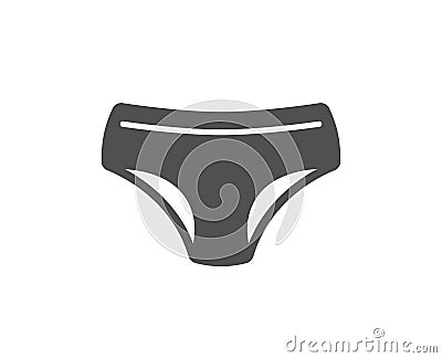 Panties icon. Underwear pants sign. Vector Vector Illustration