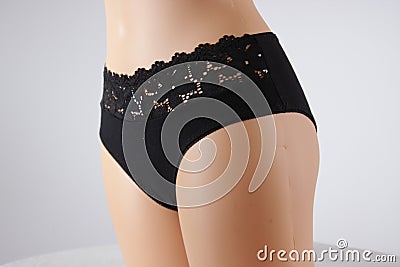 Panties on a mannequin Stock Photo