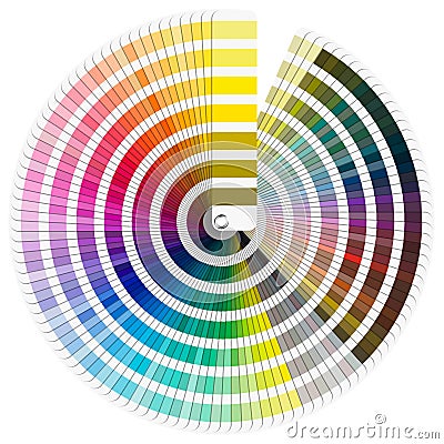 Pantone Color Palette Stock Photo