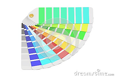 Pantone color palette guide, 3D rendering Stock Photo