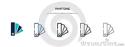 Pantone icon in different style vector illustration. two colored and black pantone vector icons designed in filled, outline, line Vector Illustration