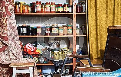 Pantry in old style Editorial Stock Photo