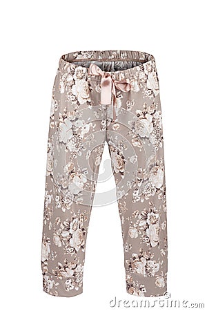 Pants with floral print Stock Photo