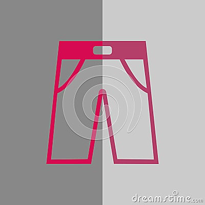 Pants icon stock vector illustration flat design Vector Illustration