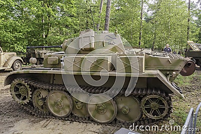 Panzer II Ausf. L `Luchs` at Militracks event Editorial Stock Photo