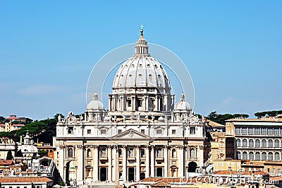 The Papal Basilica of Saint Peter Vatican Editorial Stock Photo