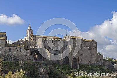 Papal Palace of Viterbo Stock Photo