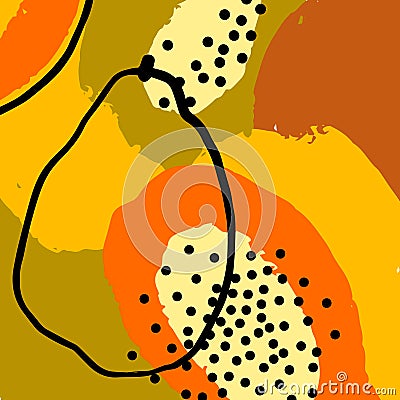 Papaya abstract background Vector Illustration