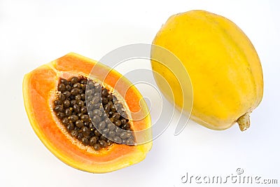 Papaya fruit Stock Photo