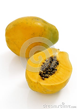 Papaya fruit Stock Photo