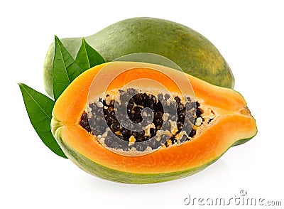 Papaya fruit Stock Photo