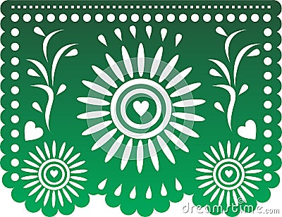 Papel Picado Vector Illustration