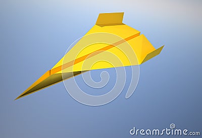 Paper airplane Cartoon Illustration