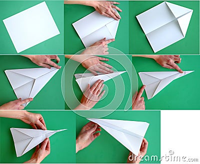 Paper Airplane Stock Photo