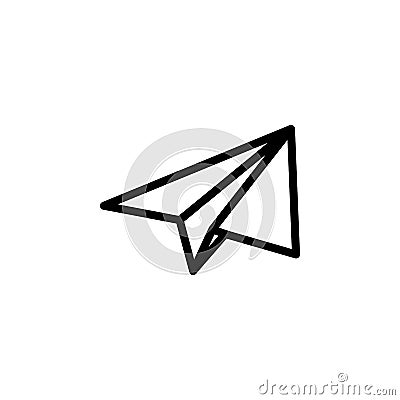 paper airplane icon. Element of minimalistic icons for mobile concept and web apps. Thin line icon for website design and developm Stock Photo