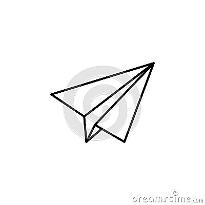 paper airplane icon. Element of web icon for mobile concept and Stock Photo