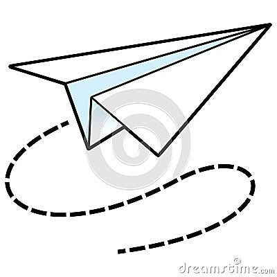 Paper Airplane Icon Vector Illustration