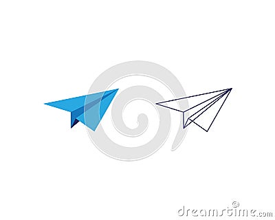 Paper Airplane icon vector illustration Vector Illustration