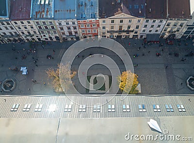 Paper airplane on roofe Editorial Stock Photo