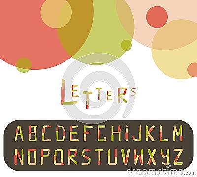 Paper Alphabet Cartoon Vector | CartoonDealer.com #52219645