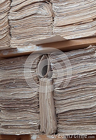 Paper archive of documents Stock Photo