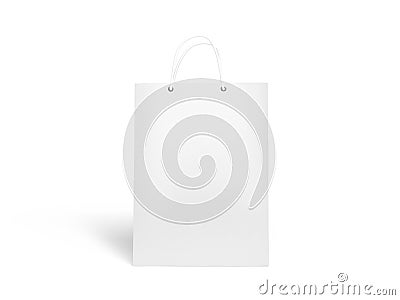 Paper Bag on white Stock Photo