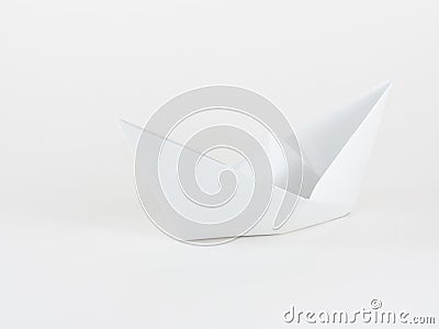 Paper boat Stock Photo