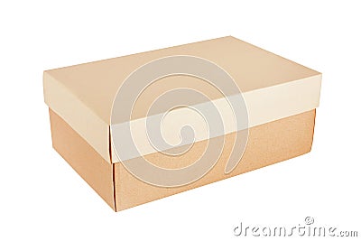 Paper Box on white Stock Photo