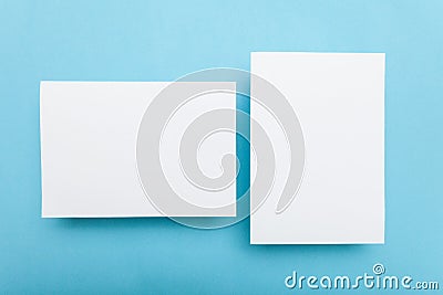 A5 paper brochure, flyer mockup Stock Photo