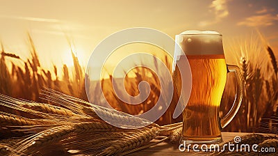 paper brown beer drink barley Cartoon Illustration