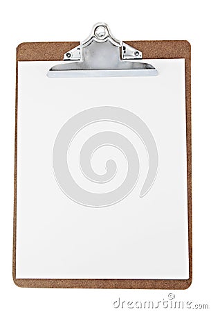 Paper clip board Stock Photo