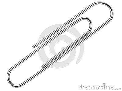 Paper Clip isolated Stock Photo