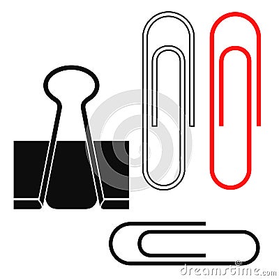 Paper Clip Vector Illustration