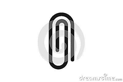 paper clip, office tool logo icon design inspiration. Vector Illustration