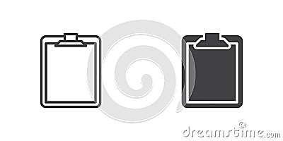 Paper clipboard icon Vector Illustration