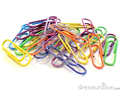 Paper Clips Stock Photo