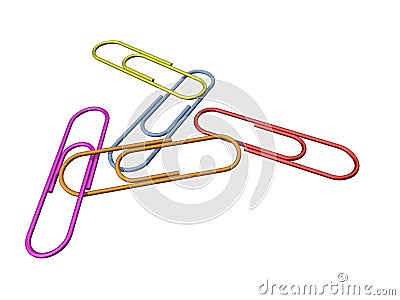 Paper clips Stock Photo