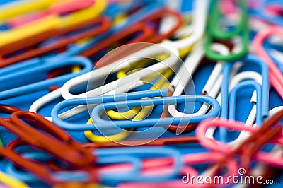 Paper clips Stock Photo