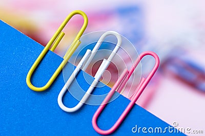 Paper clips Stock Photo